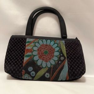 Handbag, purse, small, textured fabric